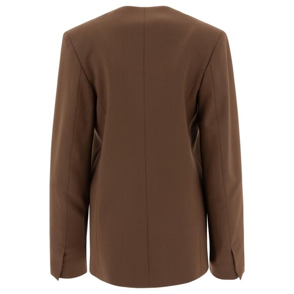 Loulou Studio Asymmetrical Wool Twill Blazer Tag Size 36 Women - Picture 2 of 4